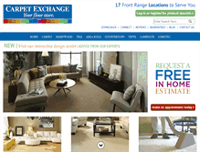 Tablet Screenshot of carpetexchangeonline.com